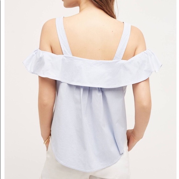 Anthropologie Maeve Canopy Cold-shoulder top, NWT - Picture 2 of 5